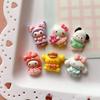 10 Pcs New Kawaii Cartoon Kitten, Rabbit, Puppy Nime Characters Resin Scrapbook Diy Jewelry Children Gift Hairpin Accessories A1