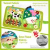 Children's Farm Story Felt Cloth Book Early Education Enlightenment Learning Book
