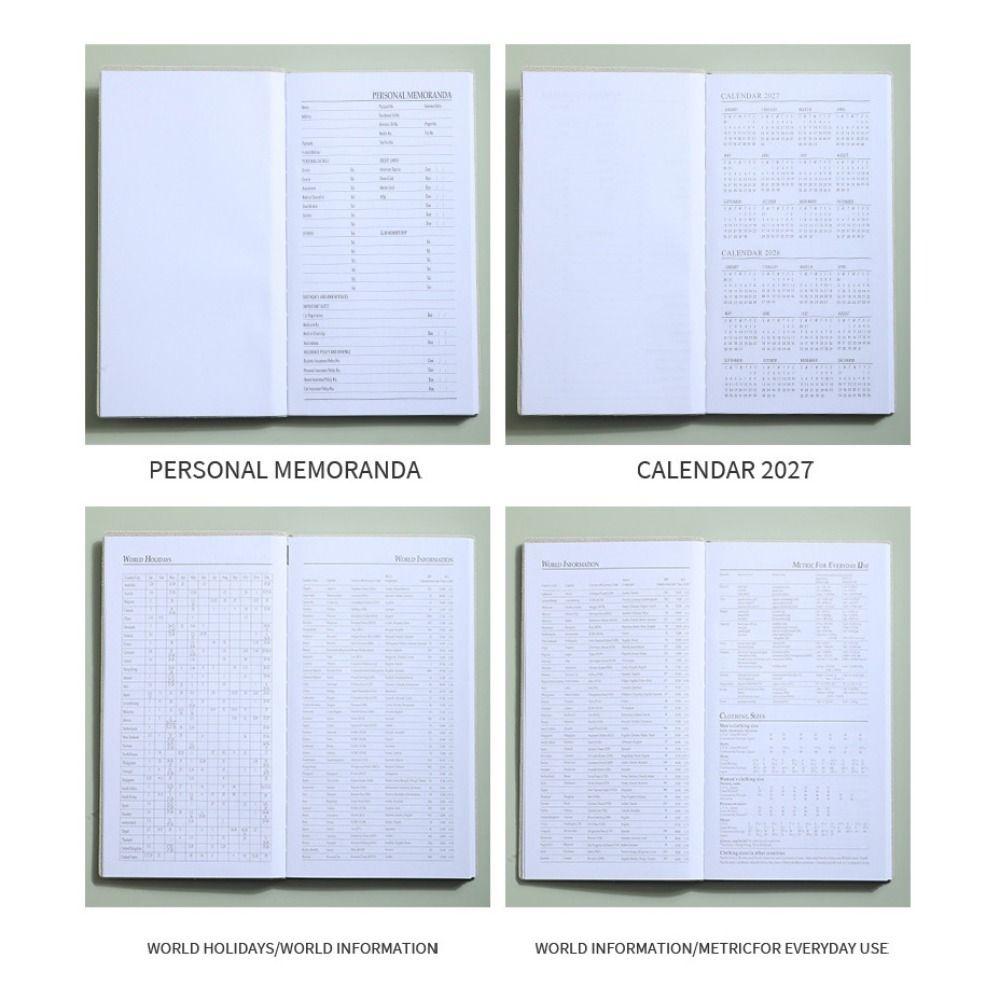 Wear-resistant 2027 Schedule Planner Notepad A6 Office Work Planner Diary Writing Pads  Business