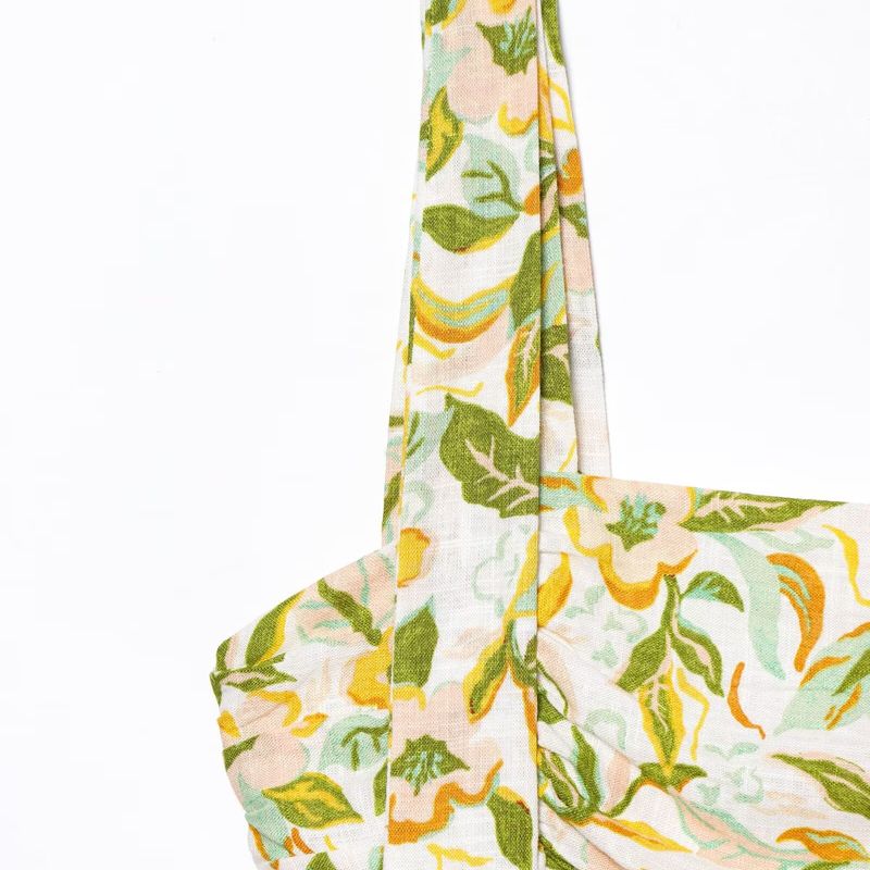 Kaslead New Women Clothes Western Style Print Sleeveless Round Neck Short Dress 8351037 330