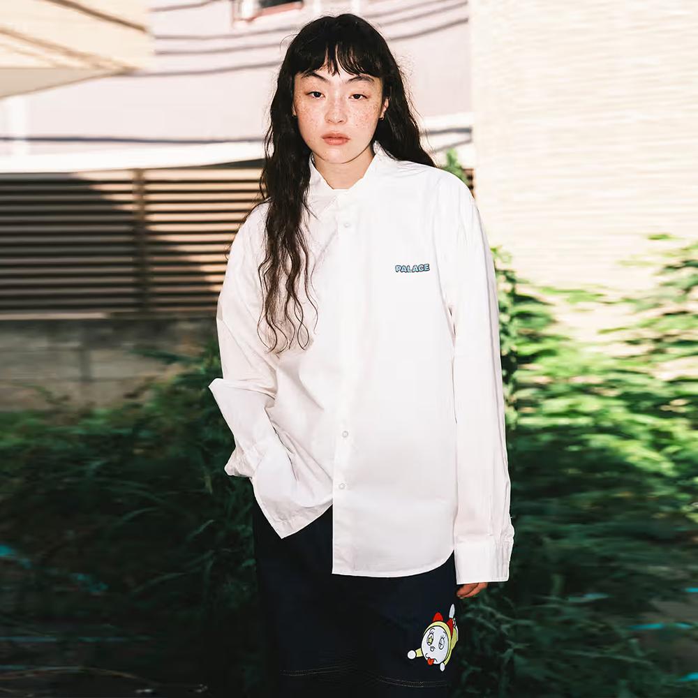 Palace x Doraemon Shirt White Unisex Tops P29SHT001