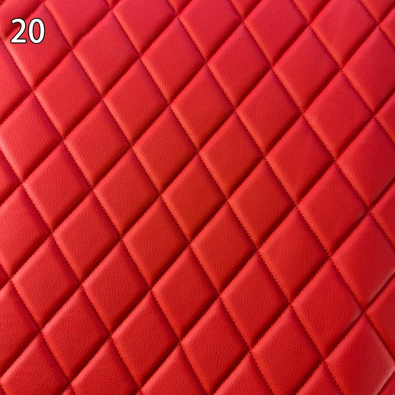 Artificial Synthetic Leather Sponge Quilted Fabric Upholstery Furniture Car Floor Background Wall Sliding Door Decor Material