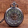 Neue leuchtende mechanische Taschenuhr Steampunk Vintage Hohlgehäuse Analog Skelett Handaufzug Mechanische Taschenuhr für Herren