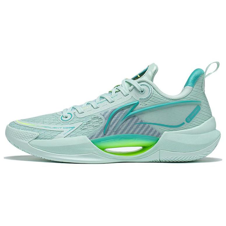 New LINING Super Light V2 Basketball Shoes Men Low Top Blue ABAT029-7