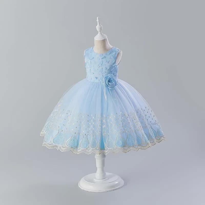 Sommerliches Prinzessinnenkleid für Mädchen für Auftritte und Laufsteg