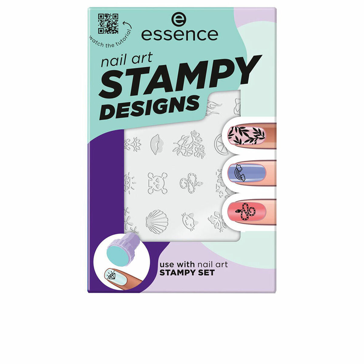 

Трафареты для ногтей Essence STAMPY DESIGNS (1 блок)