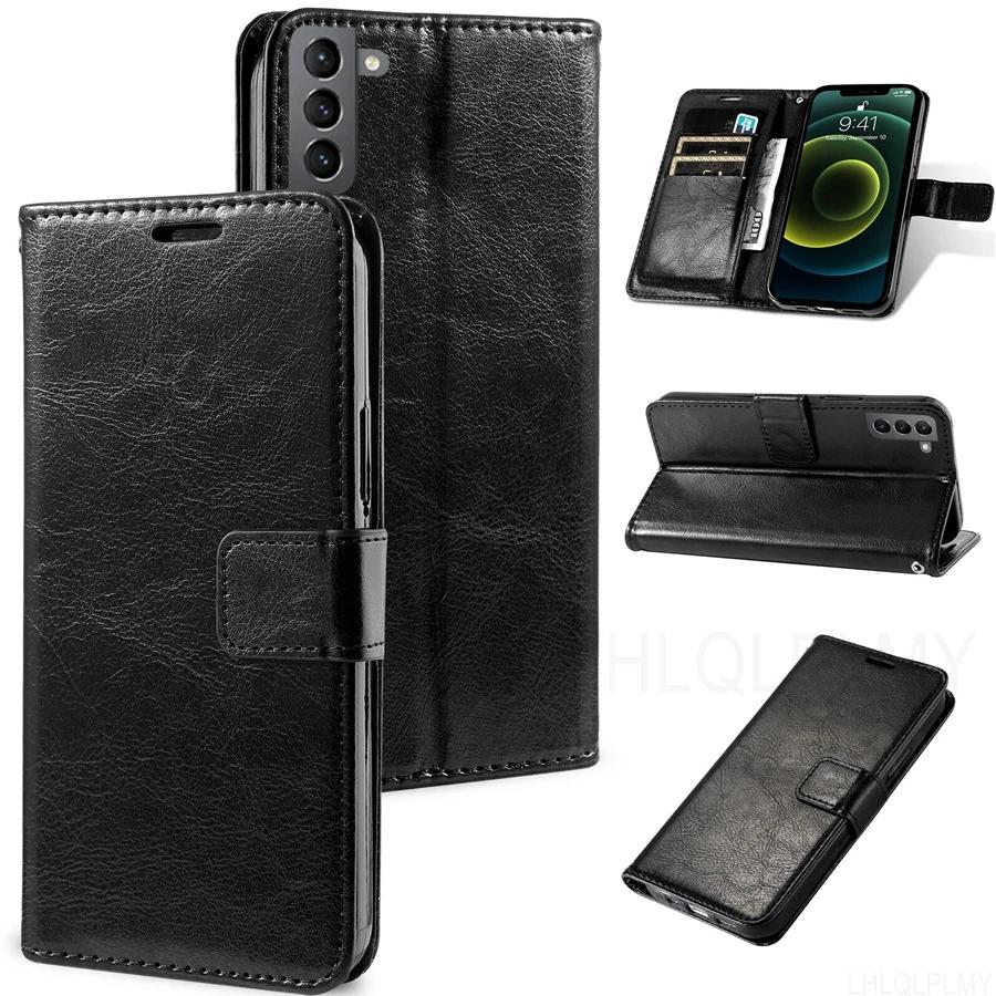 Luxury Leather Flip Protect Case For Samsung Galaxy Note 8 9 10 Lite 20 Ultra S8 S9 S10 S20 S21 FE S22 Plus S7 Edge Wallet Cover