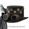 Steampunk Hat With Dark Series Flower and Veil Design For Theater Stage Performances Halloween Party Gathering Headwear