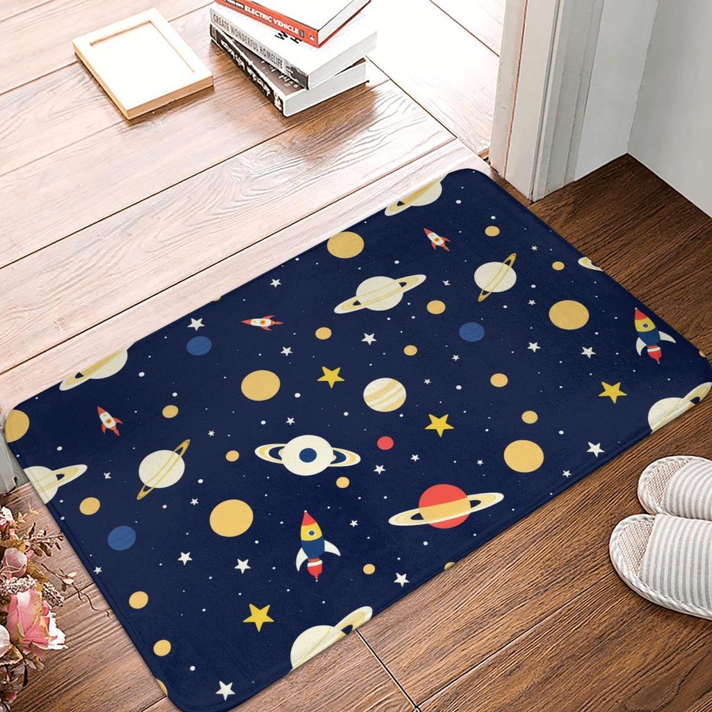 Moon Astronaut Welcome To My Space Doormat Mat Anti-Slip  Bath Kitchen Living Room Rug Carpet 40*60cm