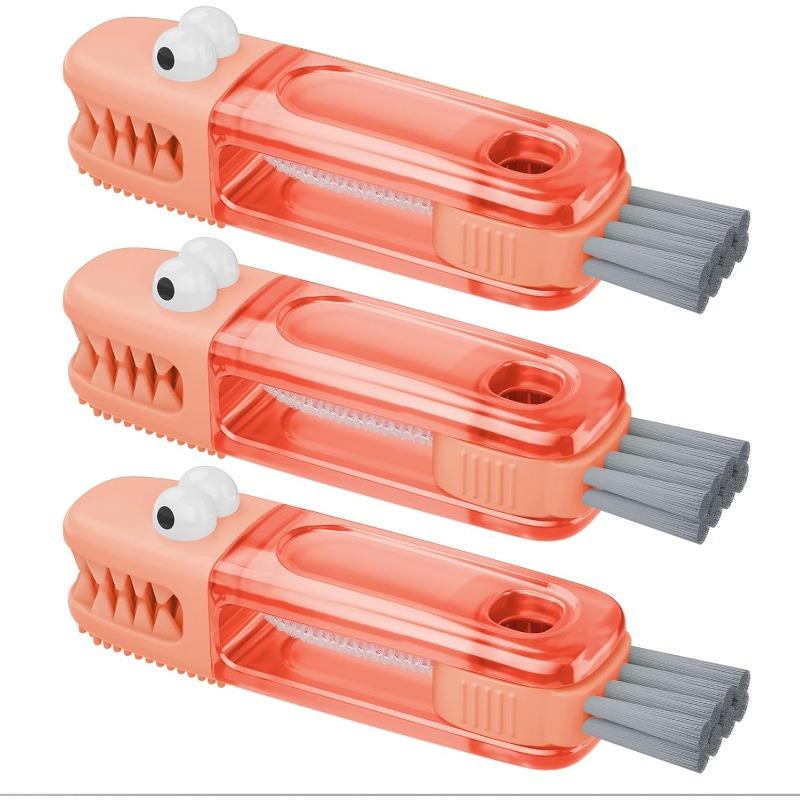 3pcs Cup Lid Gap Cleaning Brush Set, Multifunctional Bottle Cleaning Brush, Silicone Cup Lid Gap Cleaner
