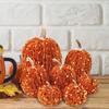7x Artificial Glitter Pumpkins Fake Pumpkin Centerpiece Party Lifelike Home Halloween Craftsmanship Holiday Fall Decorations