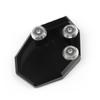 Bruce & Shark Side Stand Kickstand Plate Pad End for Kawasaki Kawasaki Kawasaki Versis 650 KLX250 Motorcycle Motorcycle Black