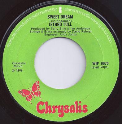 7-palcový singel JETHRO TULL - Sweet Dream WIP6070 Chrysalis 1969 UK Rock Použitý