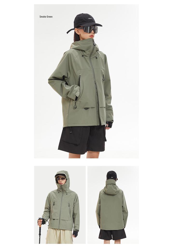 Shan Kebo Couple's Windproof Waterproof Outdoor Jacket - Men's and Women's Spring/Autumn Hiking Coat