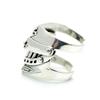 Silver One Si Medieval Armor Ring for 925 Sterling Silver with One Size Fits Sizes Men, Garnet, All, 15-23