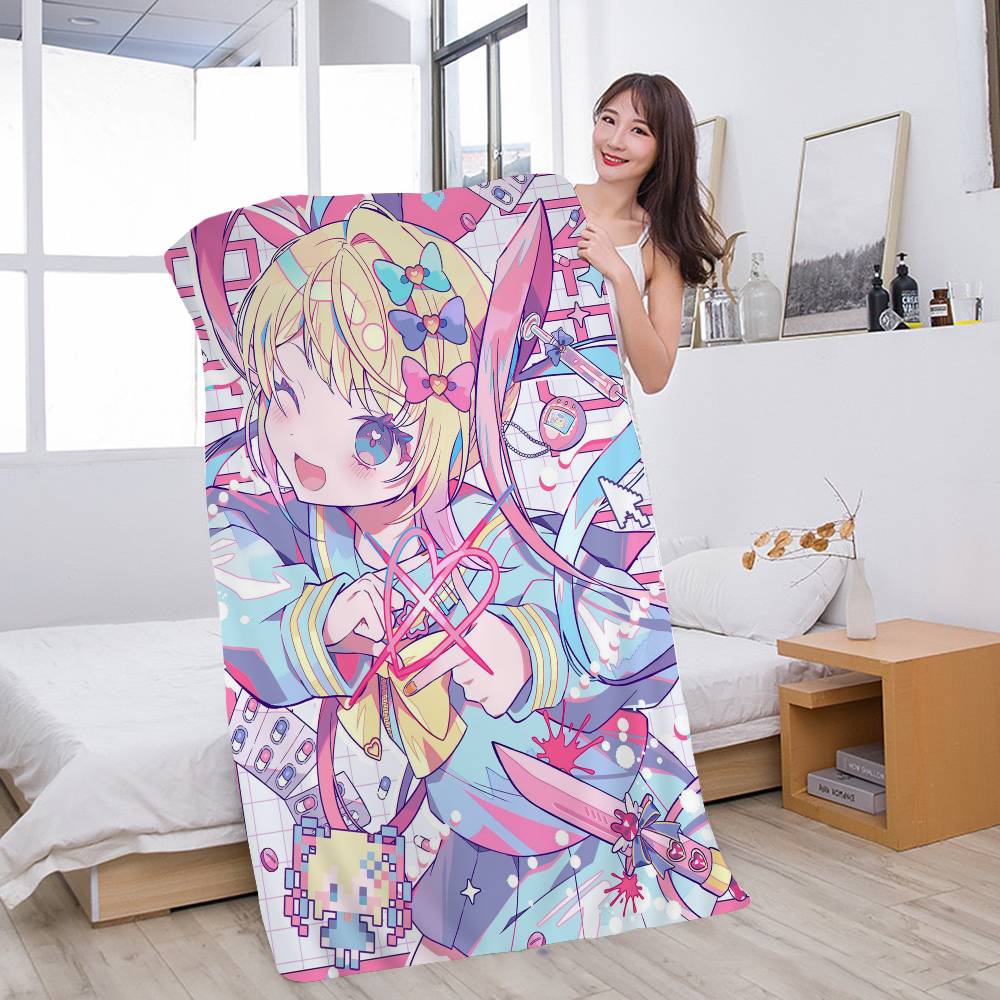 Game N-Needy Girl O-Overdose Microfiber Printed Beach Towel Mountain Climbing Yoga Beach Swimming Running Absorbent Soft Towel