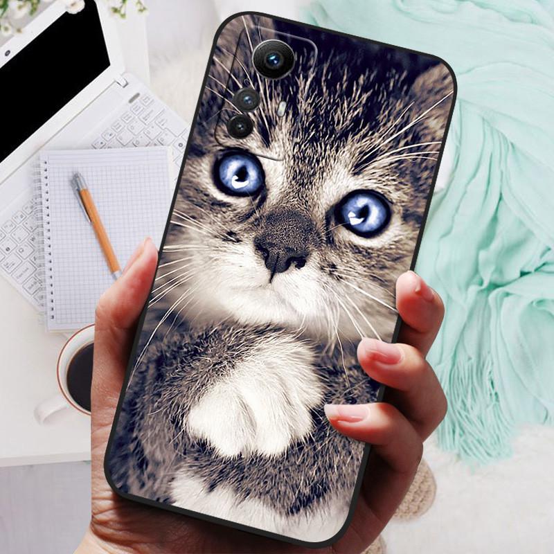 For Xiaomi 12T 5G Case Mi 12T TPU Silicone Shockproof Cat Phone Cover For Xiaomi 12T Pro 12 T 12T Funda Animal Printing Soft