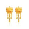 Dames Leeuwendans Kwast Oorbellen | Openwerk leeuwenpatroon, micro-diamant glans met magnetische sluiting