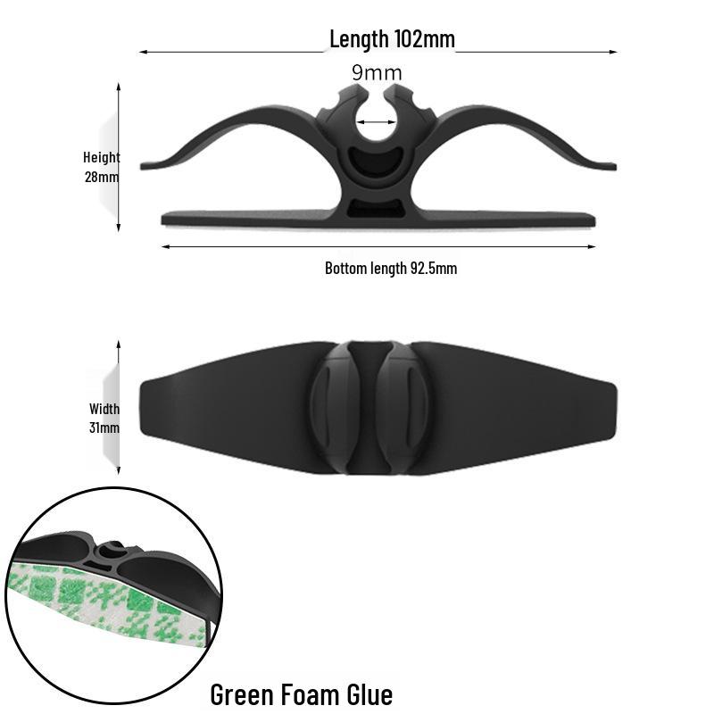 Self-Adhesive Silicone Cable Organizer for Cords and Earphones
