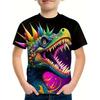 Jungen Kinder Kleidung 3D Druck Cartoon Dinosaurier Grafik T-Shirts Mode Sommer Streetwear Rundhals Kurzarm T-Shirts für Jungen