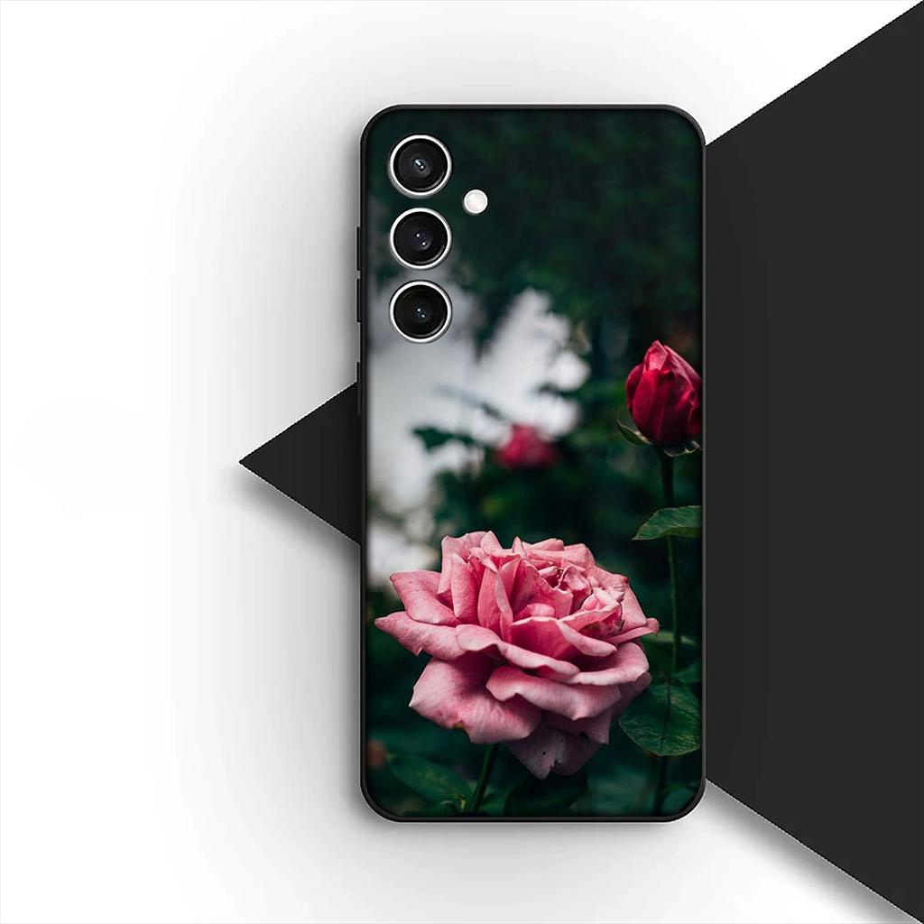 Texture Rose Flower Marble Grain Cover for Motorola Moto G35 G22 G23 G32 G53 G60 G72 G64 G20 G71 G52 G41 G42 E13 E20 E32 Case