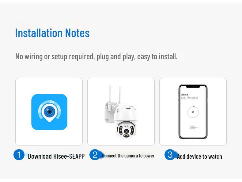 iCsee A6 Outdoor Waterproof Wireless WiFi Camera, 3MP HD, Remote-Controlled & Hot-Selling.