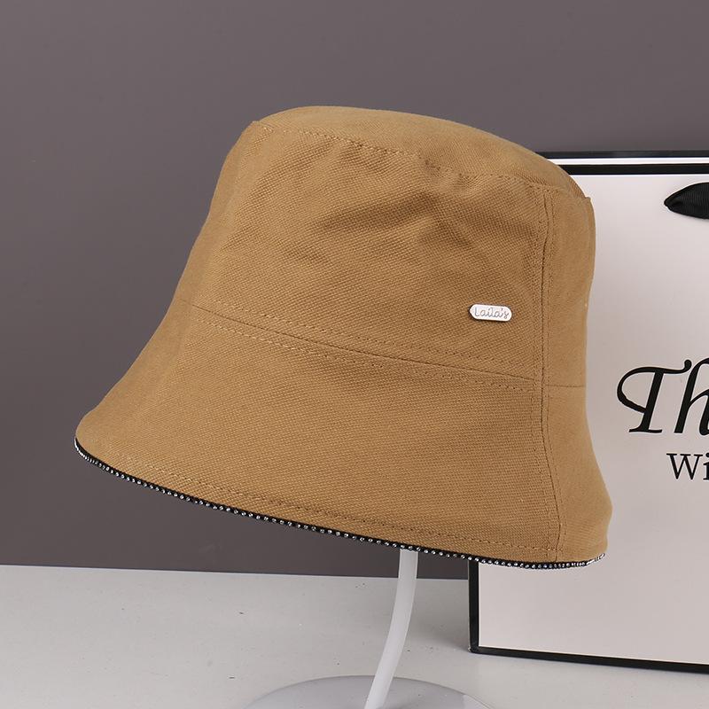 Summer Bucket Hat Women's Fashion Show Face Small Leisure Basin Hat Outdoor Travel New Sunshade Sun Protection Hat Beach Hat