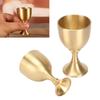 Vintage Goblet Chalice Gold Finish Small Wine Glasses Table Decoration for Party Wedding Graduation Anniversary Christmas