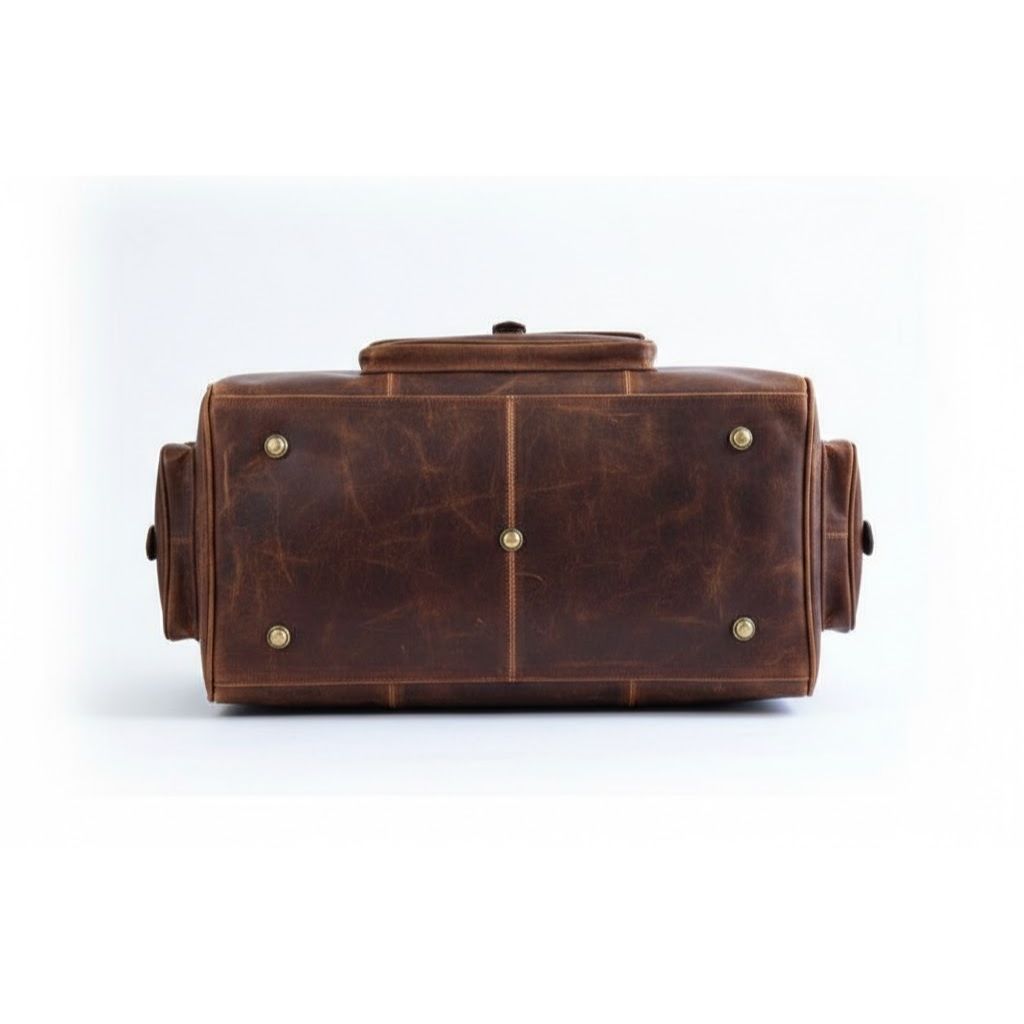 Brown Leather Travel Gift Set For Men|Birthday Gifts Men|Guy Gifts|Mens Gift|Valentines Day Gift For Him|Handmade Duffle Bag