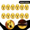 12 Pieces Fillable Easter Eggs Gold Ornaments Multifunctional for Decor Classroom Prize