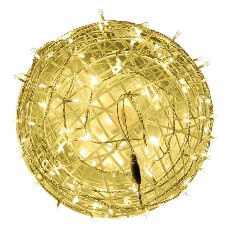 LED Rattan Ball Lights: Outdoor Rainproof Hanging String Lights for Trees