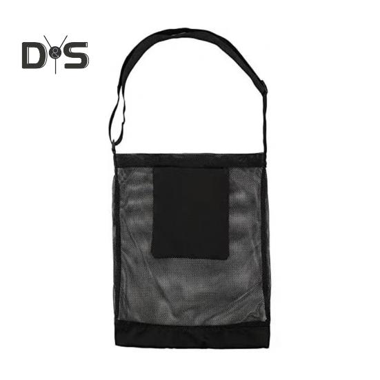 Mushroom Picking Net Bag Mesh Garden Fruit Harvest Basket Mushroom Hunting Crossbody Bag with Adjustable Strap for Outdoor Activities