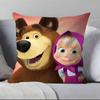Cartoon M-M-Masha And The B-Bears Pillow Case Pillowcase Soft Skin Friendly & Comfortable With A Hidden Zipper