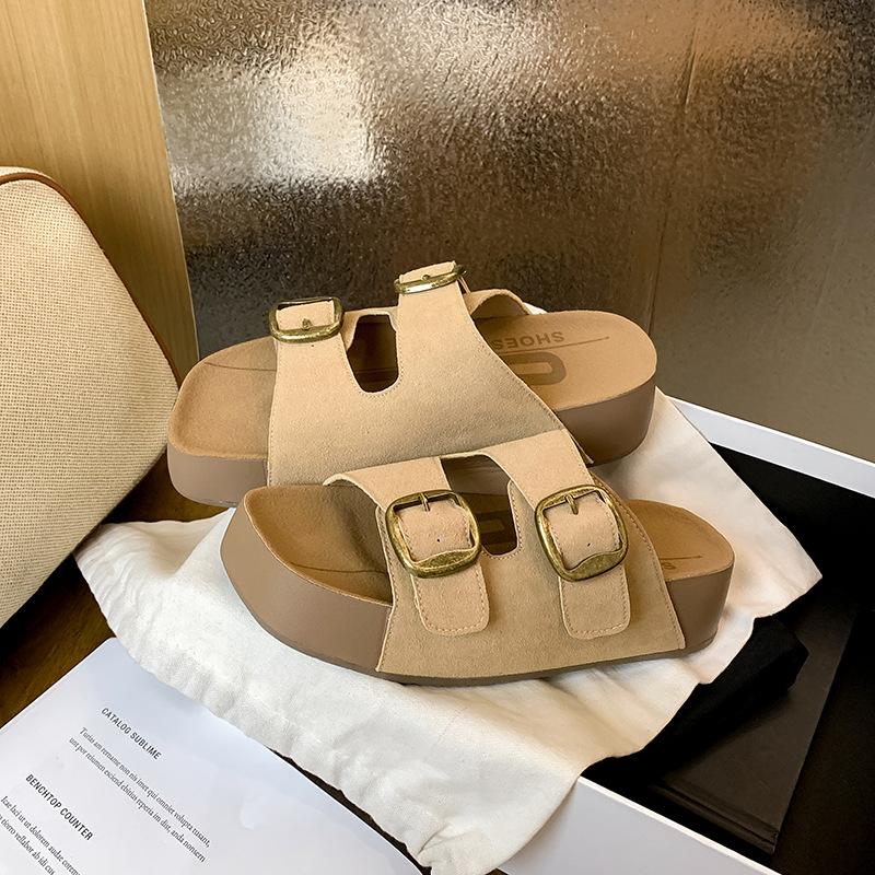 Fashion Slippers Casual Women's Shoes With Platform Slides Pantofle Luxury Soft 2025 Summer Leisure Shoes Woman's Slippers Luxury Slides