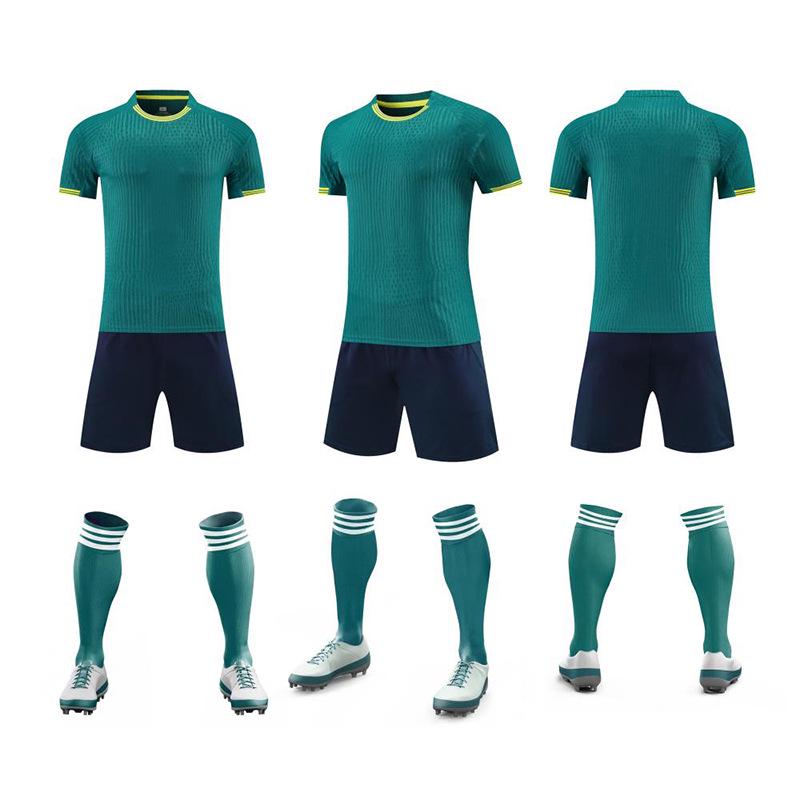 Breathable Sweat-Wicking Football Kit: Personalized Adult & Child Jersey Set for Match & Training
