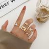10-Piece Star and Moon, Heart, and Leaf Knuckle Ring Set - Creative Retro Women's Rings