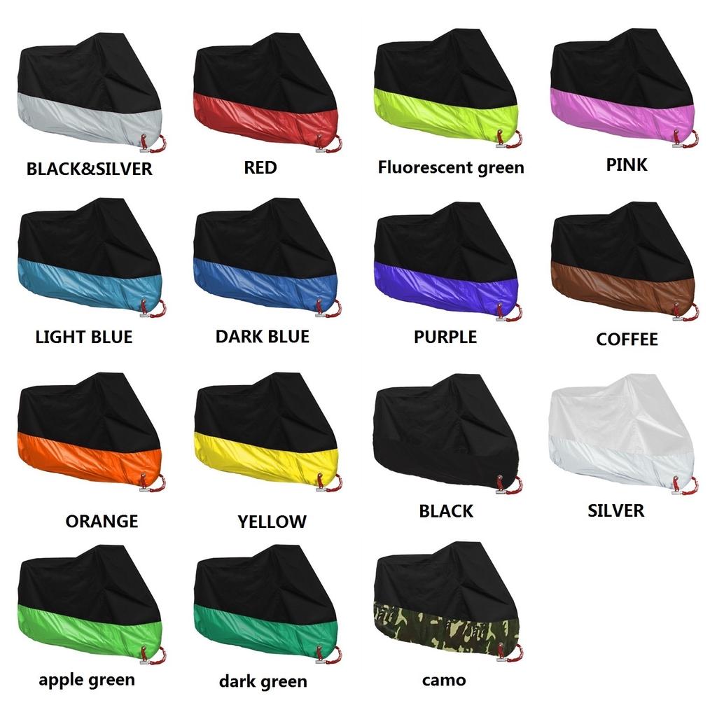 190T Motorcycle Cover Waterproof Outdoor Snowproof