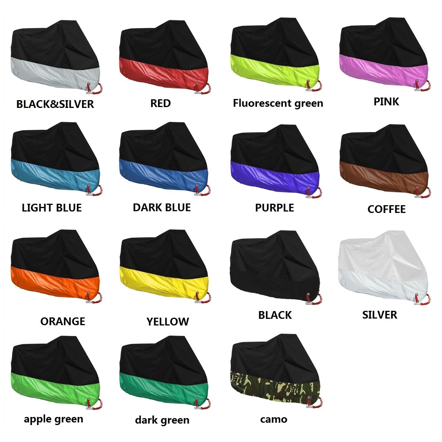 

190T Чехол для мотоцикла Водонепроницаемый Открытый Снегозащитный Чехол XL серебряный/чёрный