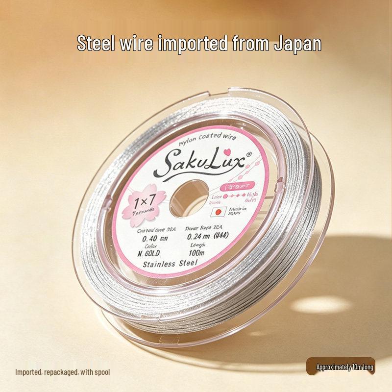 Ultra-Fine Steel Wire & Soft Thread for Pearl Necklace and Bead Bracelet DIY