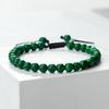 4 6 8mm Malachite Beaded Bracelet Natural Stone Green Blue Braided Bangles Handmade Healing Bracelets Jewelry Gifts for Friends