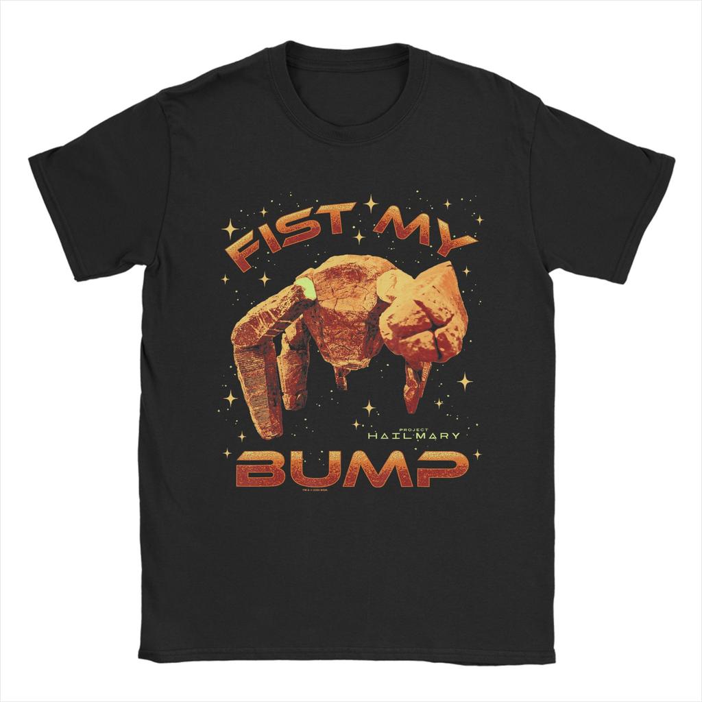 2026 New Project Hail Mary Fist My Bump Rocky Graphic T Shirt Sci Fi Movie Fan Gift Retro Space Unisex Cotton Tee for Unisex Women