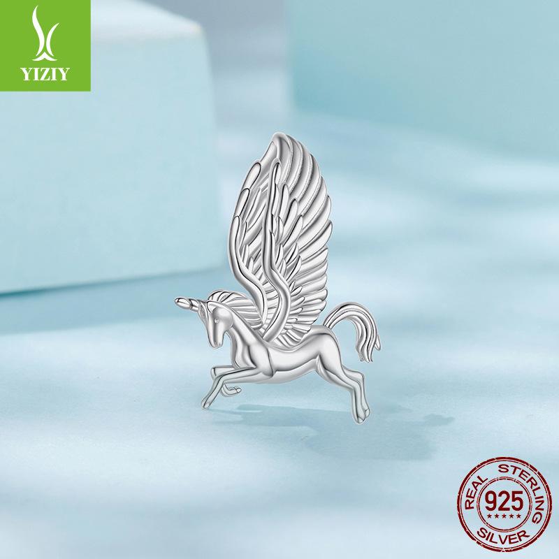 Fantasy Smart Unicorn Diy Beaded Popular S925 Sterling Silver Charm String Accessories