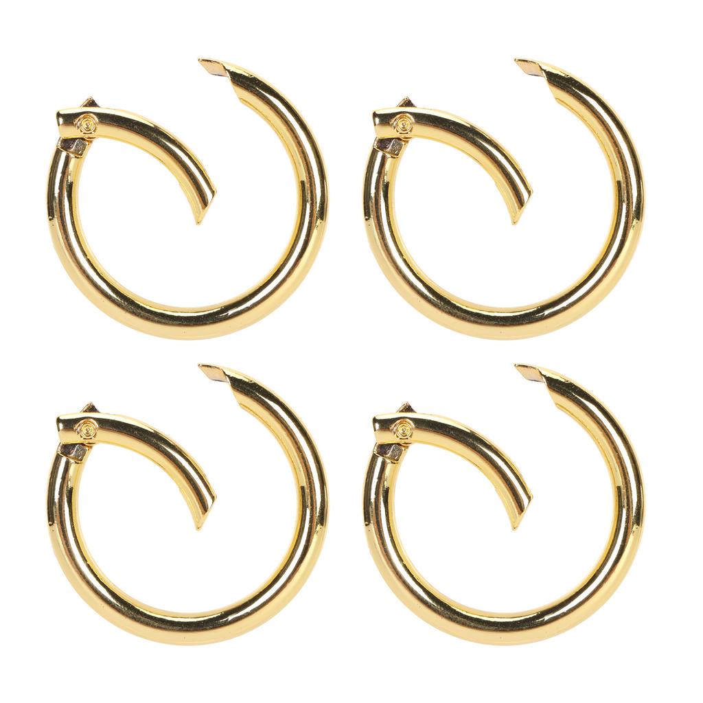 20Pcs Spring O Rings 1.61in Diameter 0.2in Thick Strong Copper Compact Spring Buckles for Keychain