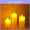 Christmas Led Candle Light With Pvc Material For Holiday Decor