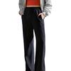 Anta Life Series Womens Long Pants 2026 Spring Knitted Sports Pants Women Bottoms Basic-Black 962618301-5