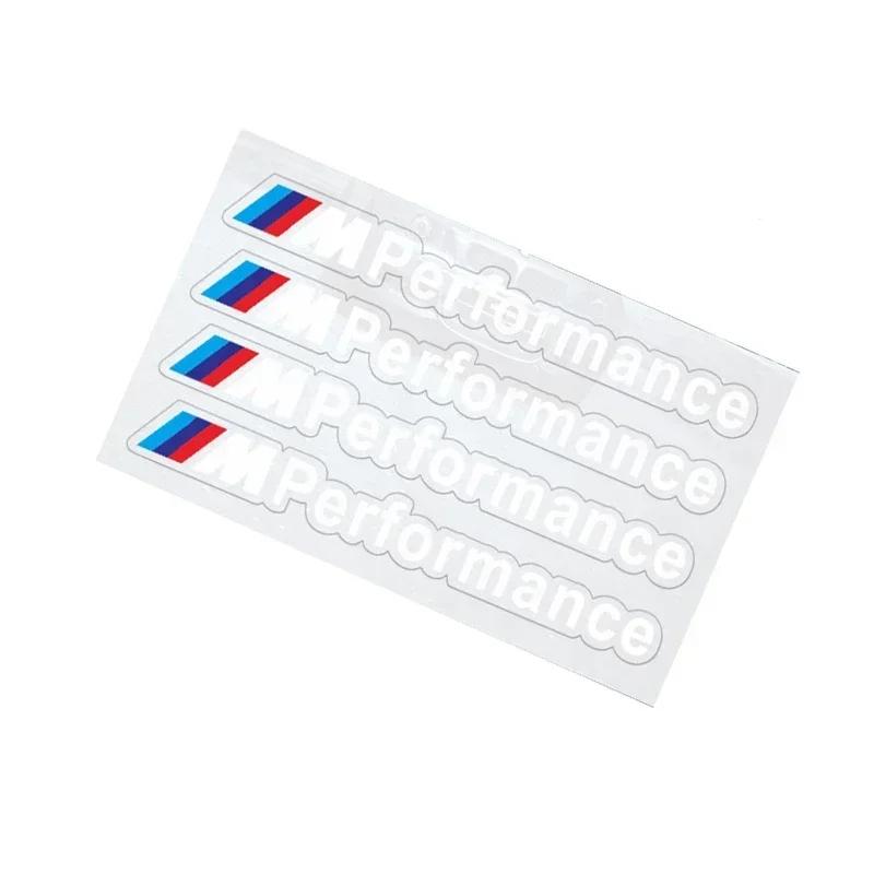 E60 New 4pcs M performance sticker car door handle sticker For bmw M Sticker X1 X3 X4 X5 X6 X7 e46 e90 f20 e60 e39 f10 Car acce