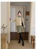 Korean Style 2025 Autumn/Winter Retro Green Plaid Skirt