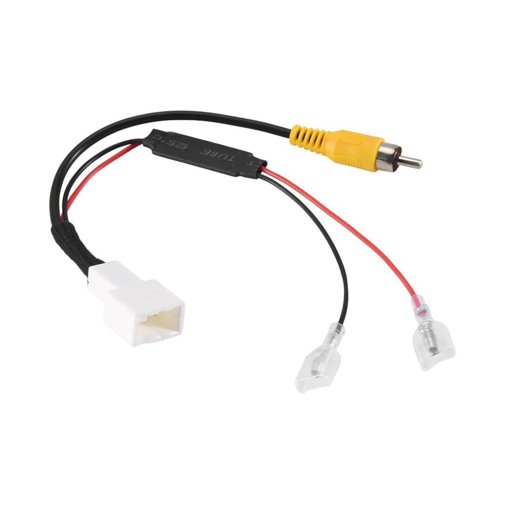 Samsung Cos RCA Back Up Camera Adapter 4 Pin Back Up Camera to External Navigation Compatible Toyota Daihatsu Eclipse Replacement