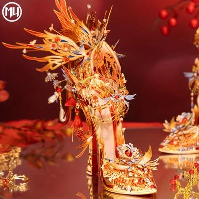 MU Phoenix Shadow 3d Metal Jigsaw Puzzle, Diy Puzzle Toy,desktop Office Decoration Stress-relieving, Colorful Gift for Girlfried