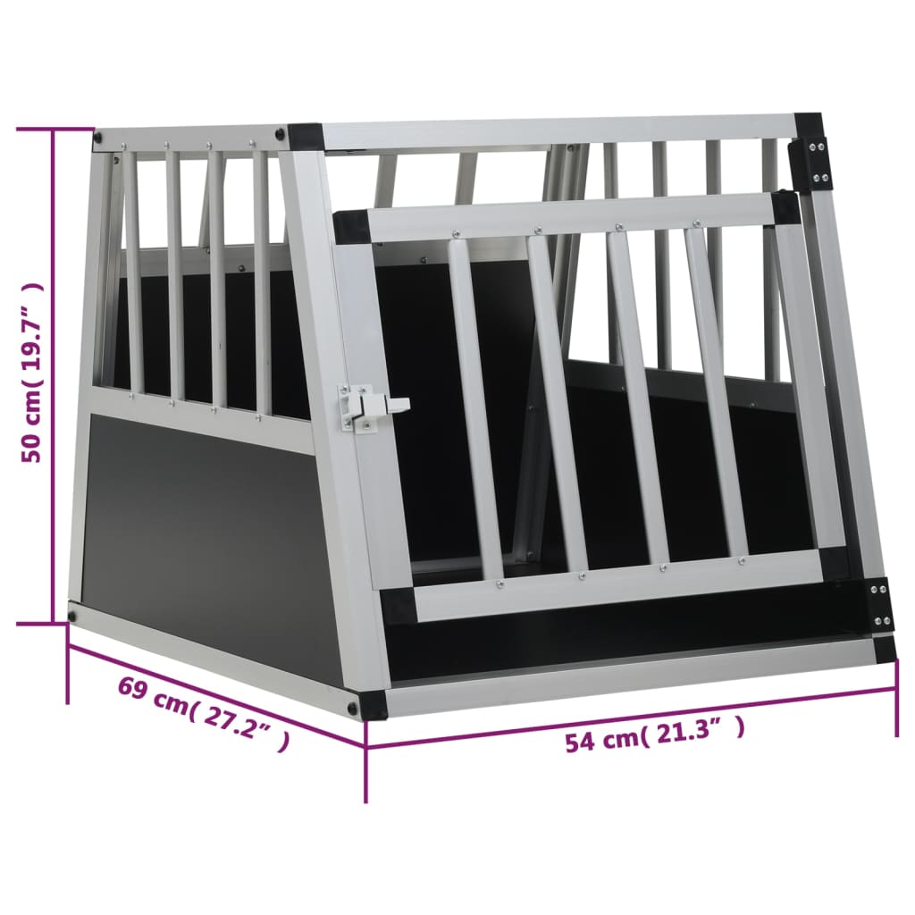 Hundetransportbox mit einer Tür 54 x 69 x 50 cm